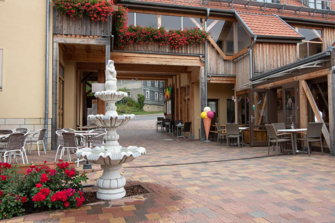 Pension-Cafe-Libelle Elxleben bei Arnstadt ภายนอก รูปภาพ