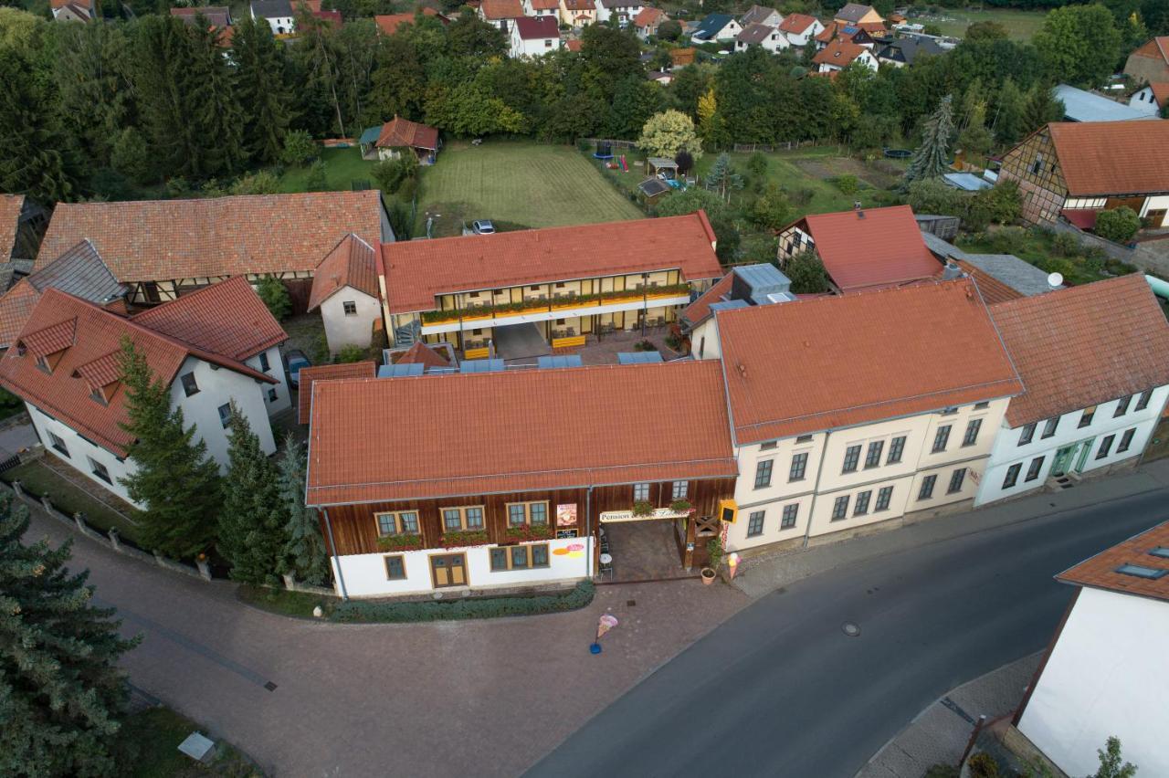 Pension-Cafe-Libelle Elxleben bei Arnstadt ภายนอก รูปภาพ